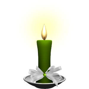 a green candle